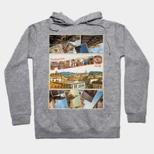 Greetings from Palermo in Sicily Italy Vintage style retro souvenir Hoodie